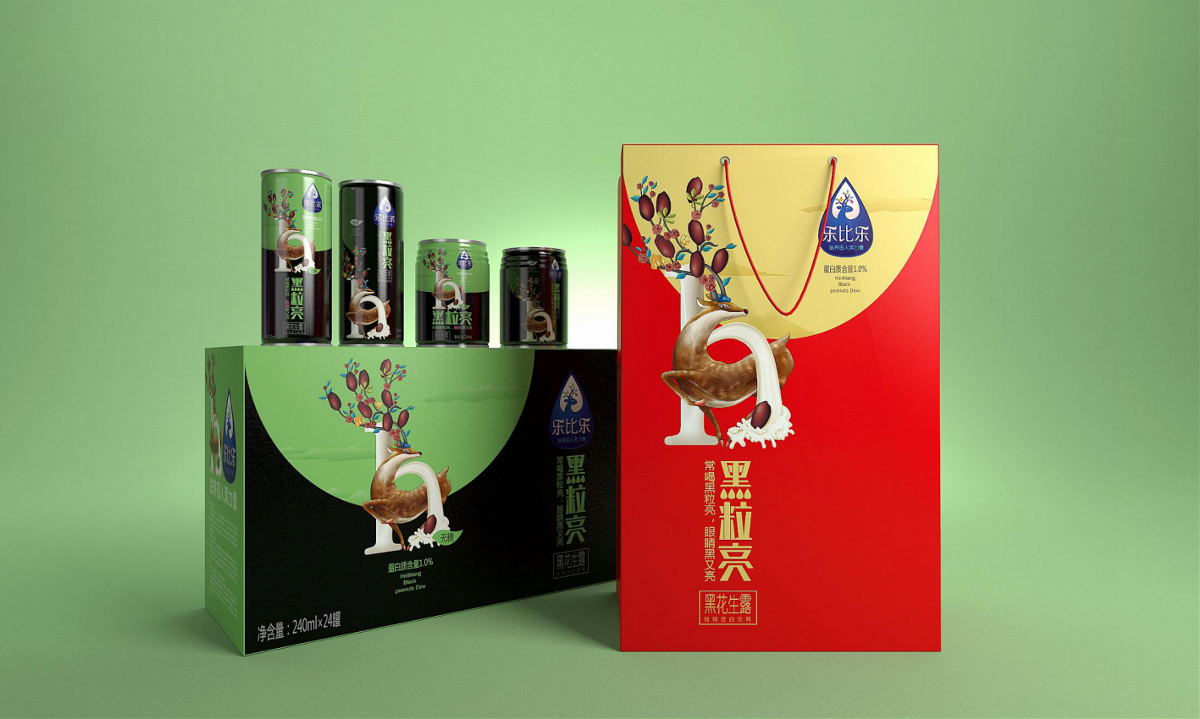 樂比樂黑色飲品——徐桂亮品牌設計