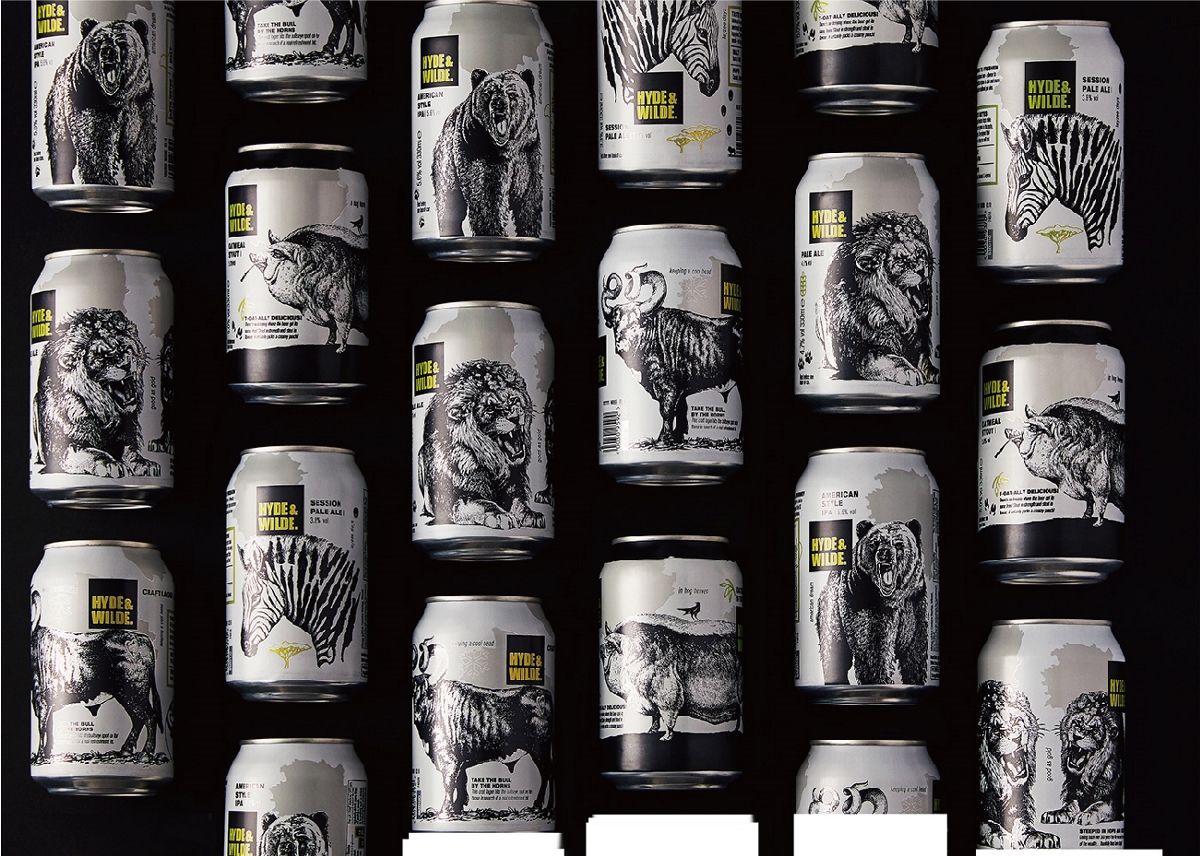 晨狮设计观点  丨  复古野生动物啤酒包装设计