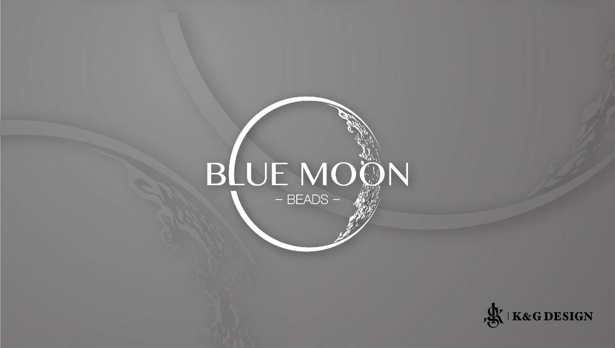 珠宝品牌Logo设计-Blue moon beads