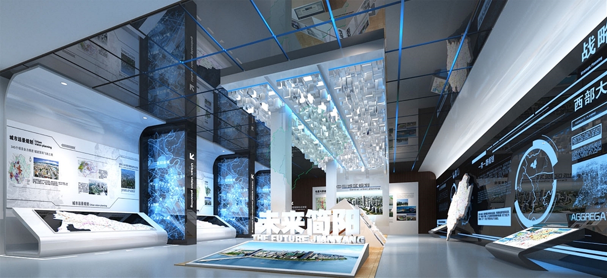 展馆展览|涵象设计：简阳市城市规划展示中心