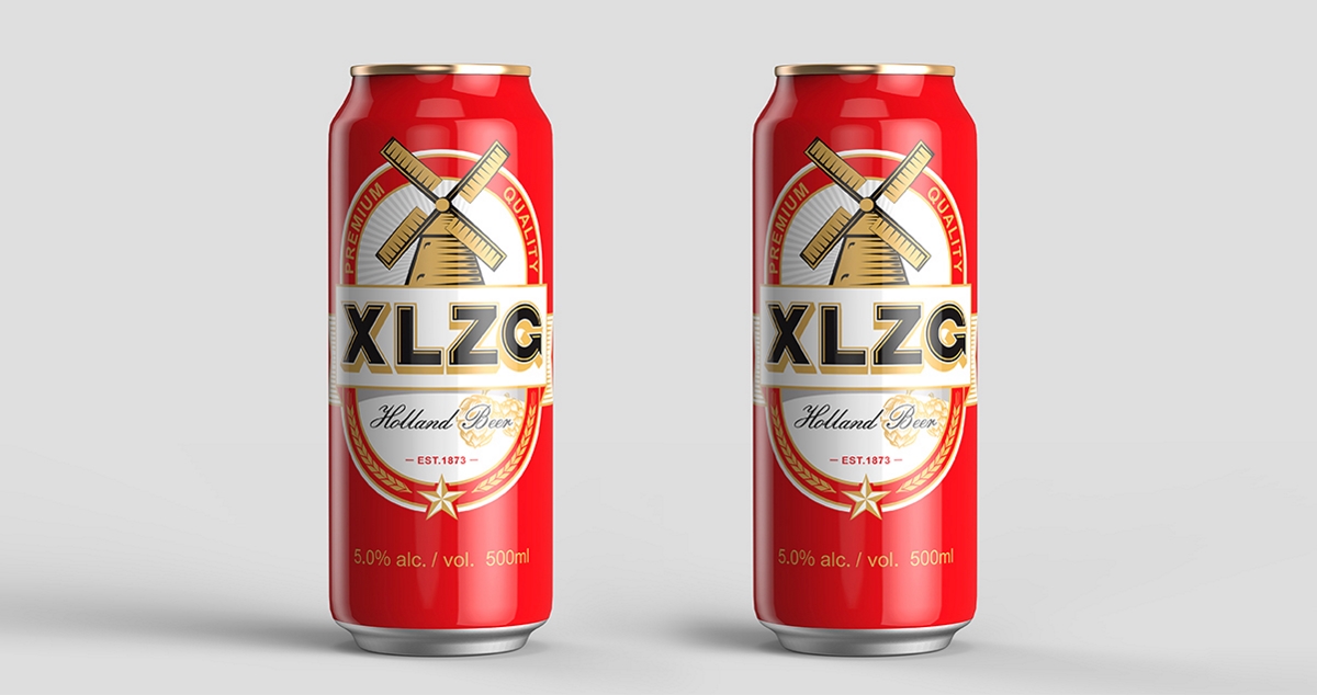 XLZG啤酒包装设计-深圳创四方设计