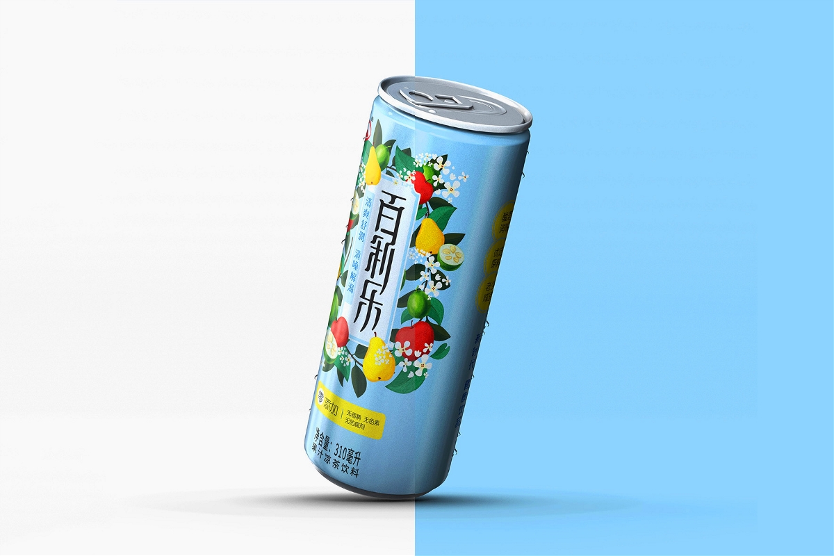 April作品「百利乐」果汁凉茶设计——新时代健康饮品