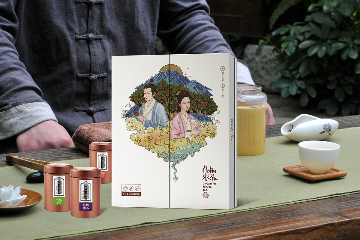 传福枣茶品牌包装设计