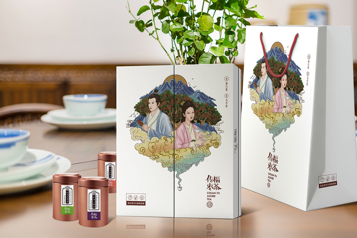 传福枣茶品牌包装设计