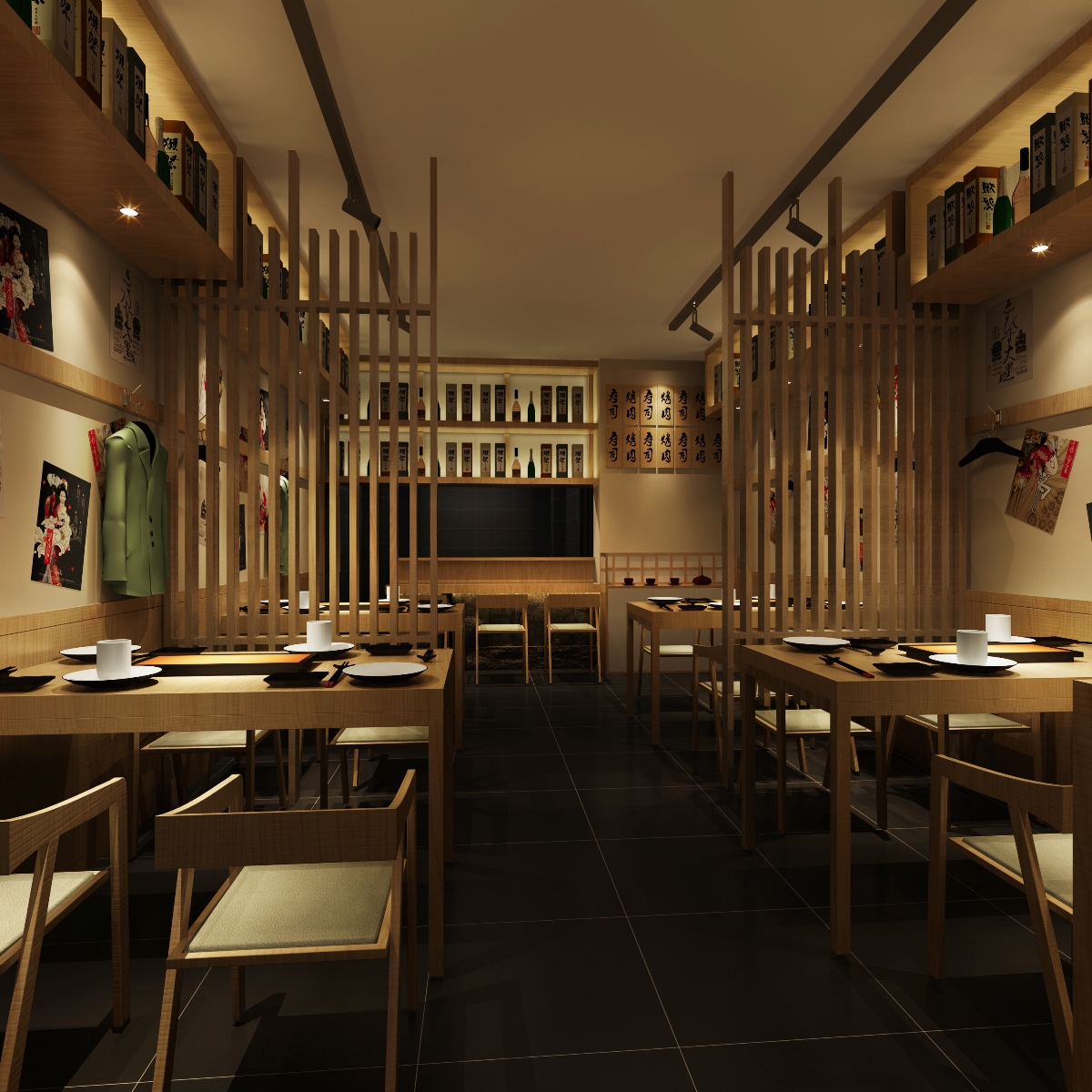 成都餐厅设计公司_成都日料店设计效果图
