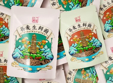 高鹏设计——荞麦生鲜面特产农产品包装设计