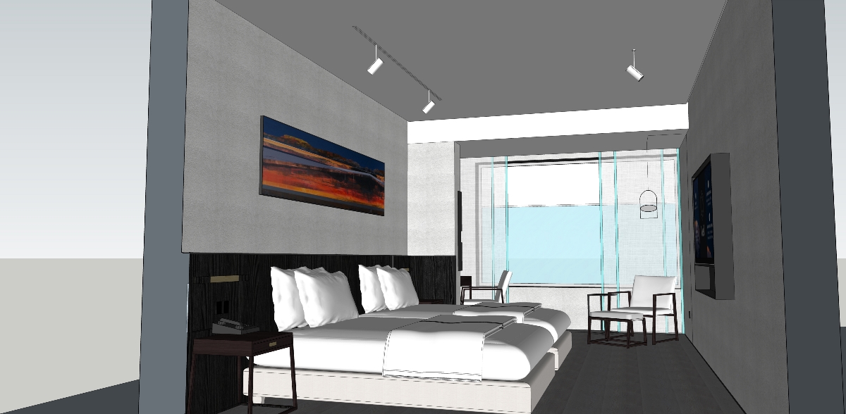 梅里品牌酒店设计模型-成都酒店设计公司