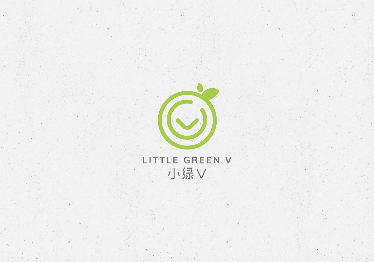 小绿V儿童维生素LOGO设计
