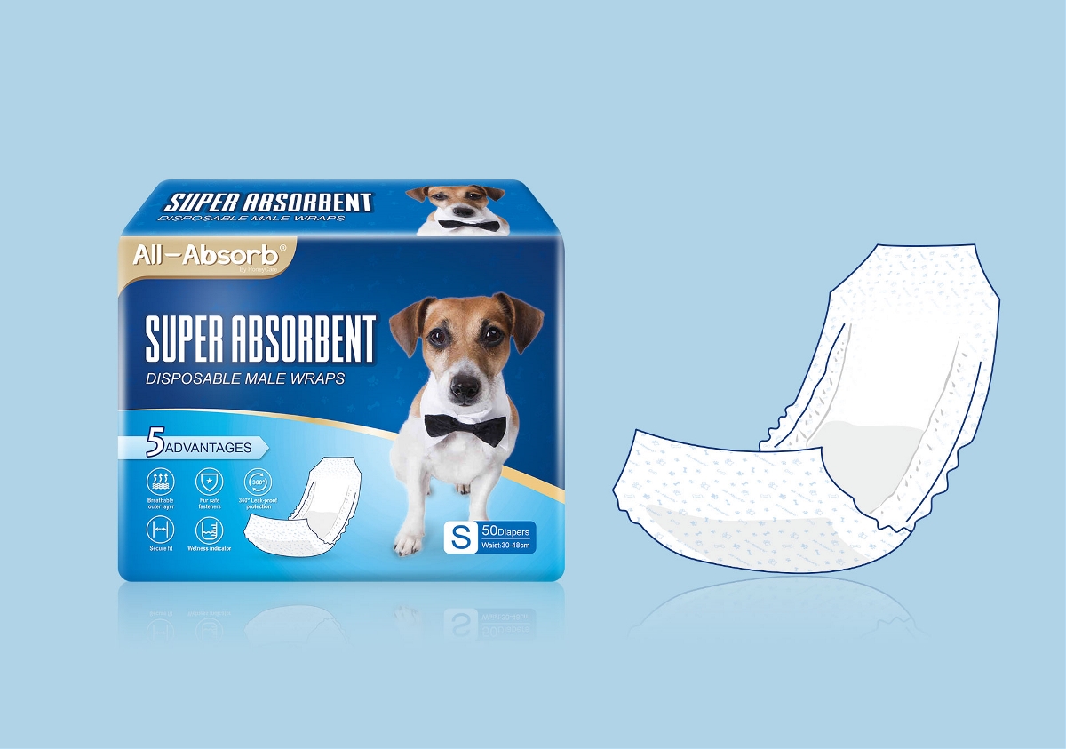 All-Absorb宠物纸尿裤包装设计