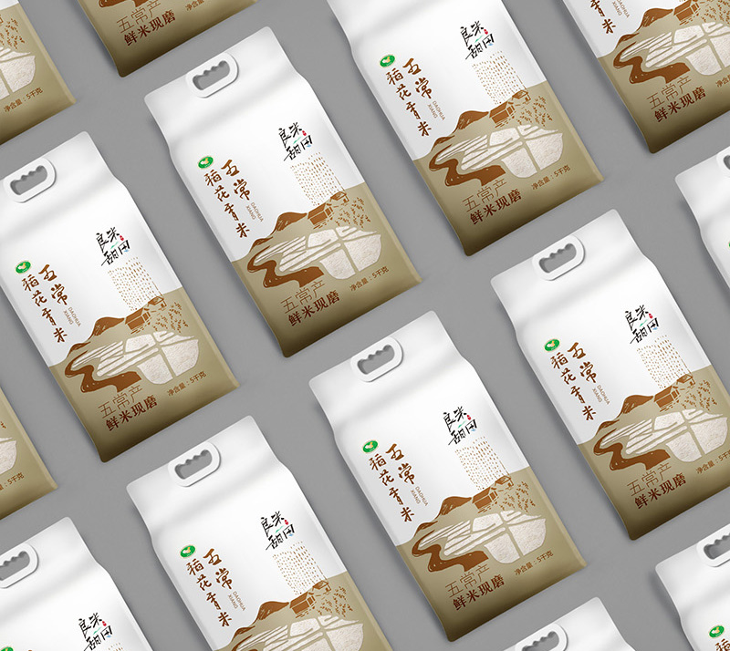 至力品牌设计—良米田甜米包装设计