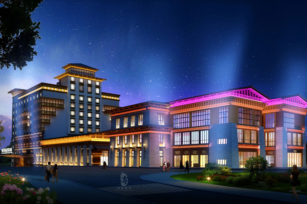 天津五星级酒店设计公司|康定锅庄温泉星级酒店