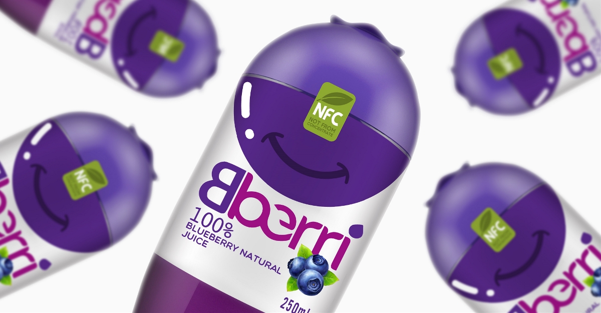 Bberri蓝莓汁・饮料包装设计