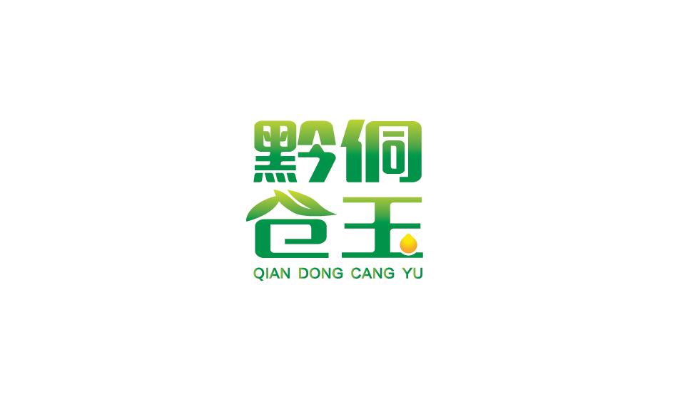 茶油生态健康农产品品牌标志LOGO字体设计