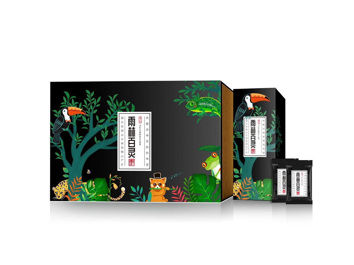 雨林百灵古树红茶 包装设计