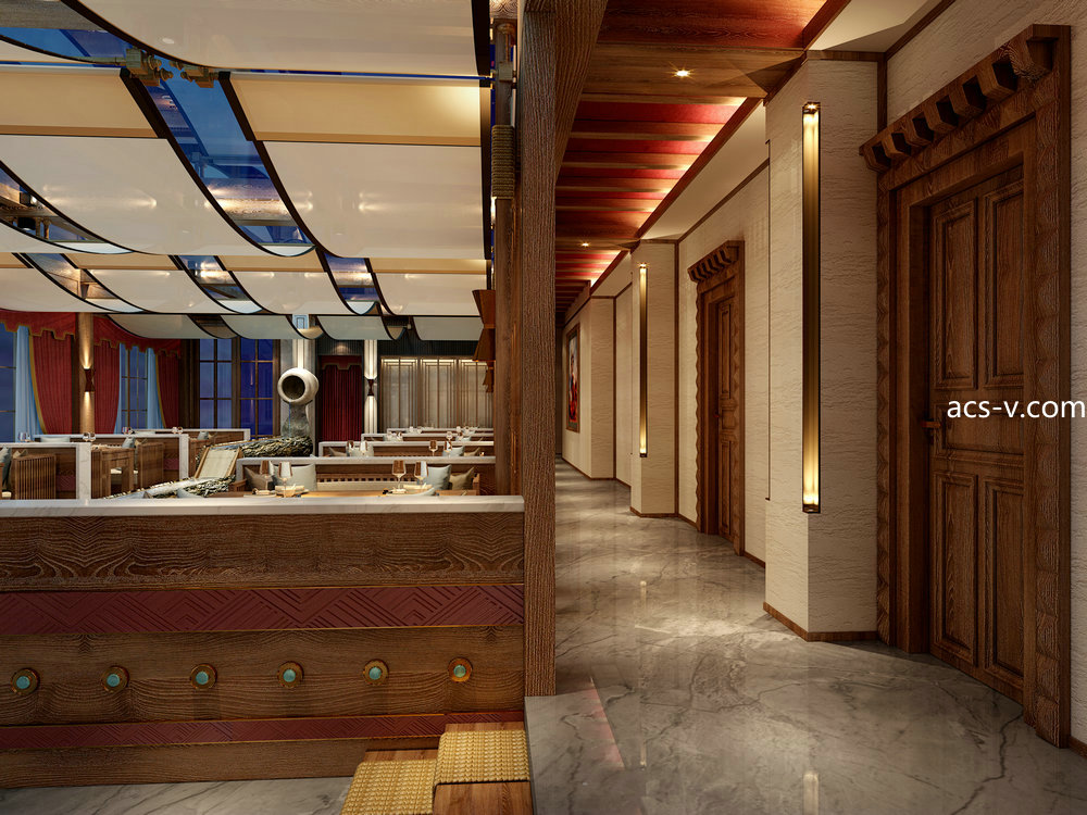 专业藏式餐厅藏餐馆设计公司|拉萨阿若蒲巴藏式主题餐厅装修设计