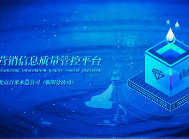 北京自来水总公司营销信息质量管控平台 大屏界面设计