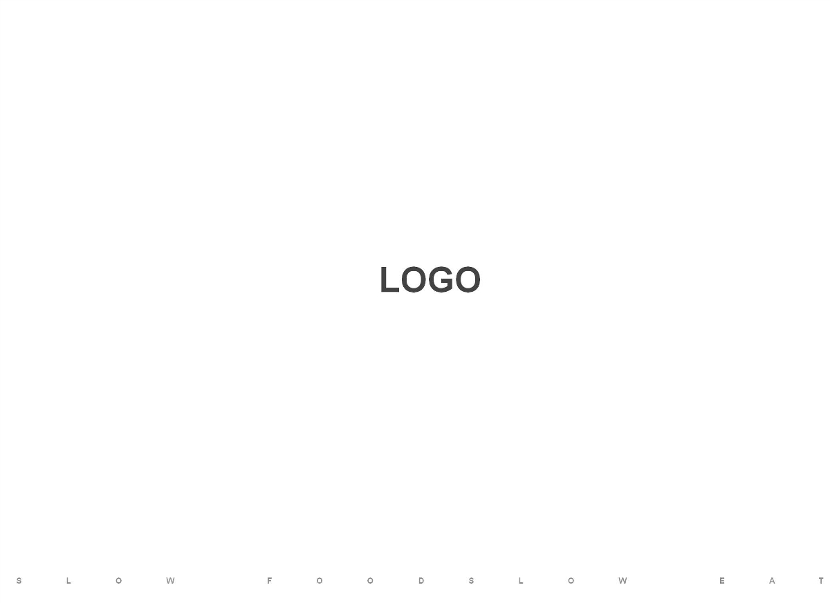 “慢食”logo设计