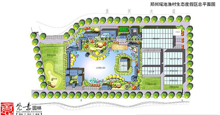 鄭州度假村規劃設計-鄭州瑤池漁村生態度假區