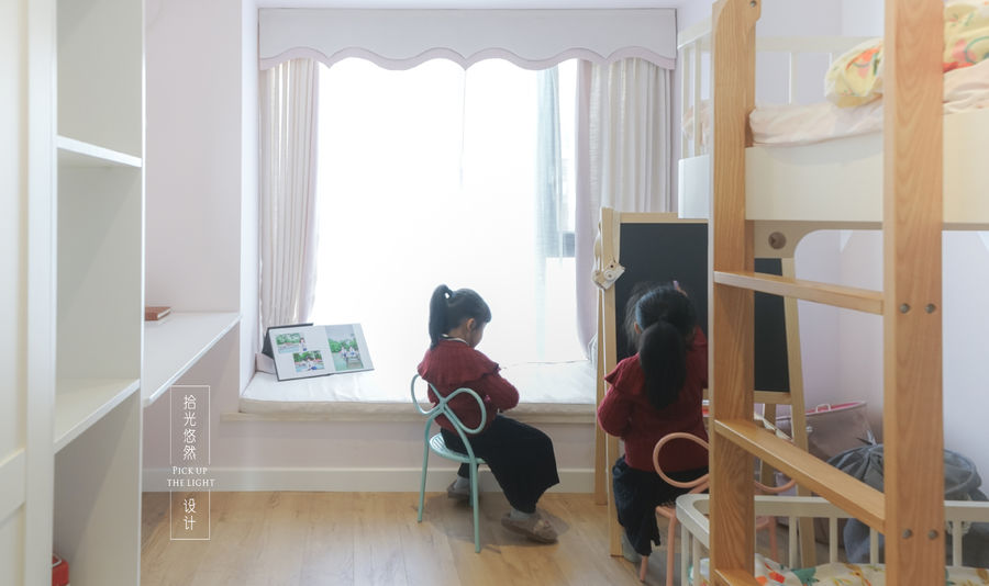 「与安」为双胞胎女儿们打造了趣味儿童房的惬意家