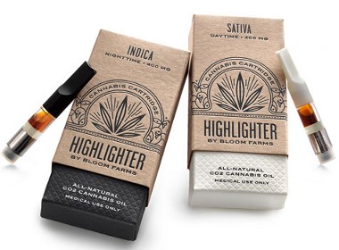 Bloom Farms Highlighter大麻电子烟包装设计