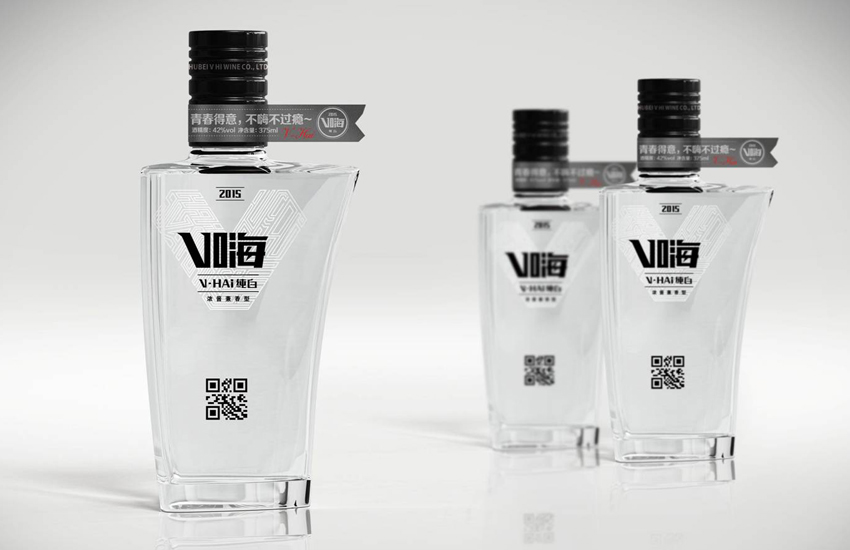 V嗨纯白创新白酒产品设计【黑马奔腾策划设计】