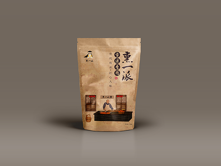 特色連鎖店小吃店設(shè)計(jì)熏一派古法香雞餐飲品牌全案設(shè)計(jì)-品深餐飲設(shè)計(jì)