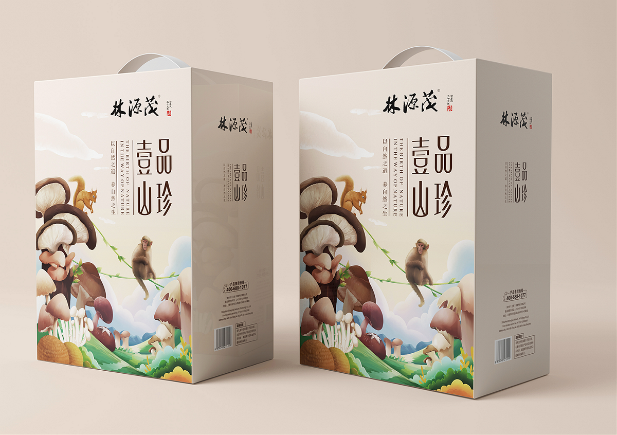 中糧旗下品牌——《林源茂山菇》禮盒