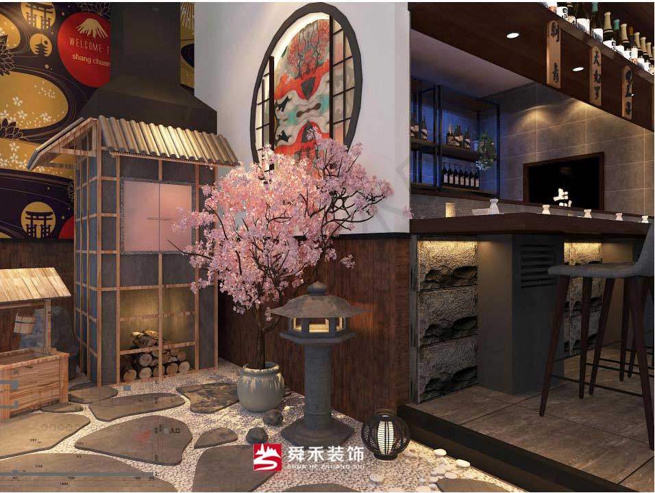 濟南日韓料理店餐廳餐飲空間工裝裝飾裝修設計公司