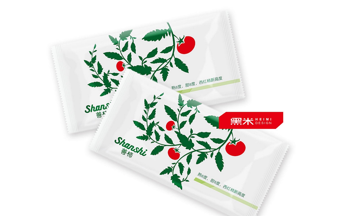 西红柿品牌VI设计 农产品包装设计 西红柿品牌设计 善柿品牌设计  水果包装设计  番茄包装设计