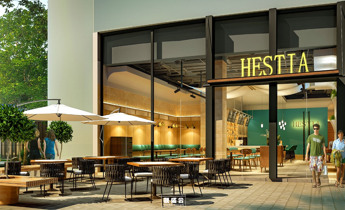 西式简餐厅设计【重庆餐饮设计公司】观盛合设计