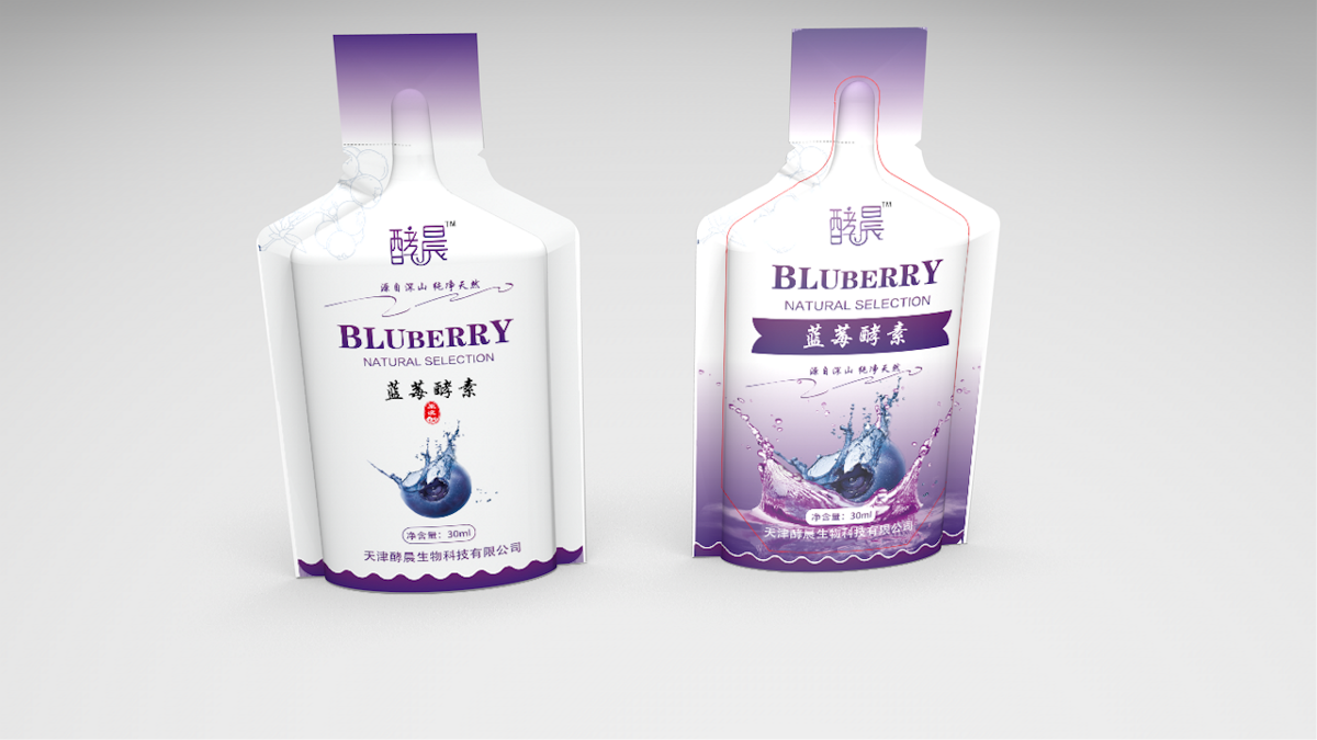 蓝莓自立袋