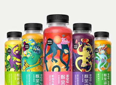 猴果滋 | 百果园果汁品牌形象设计