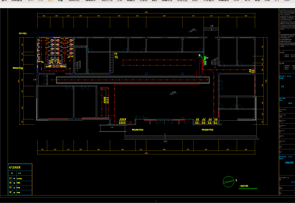 旅游中心电气排水施工图设计