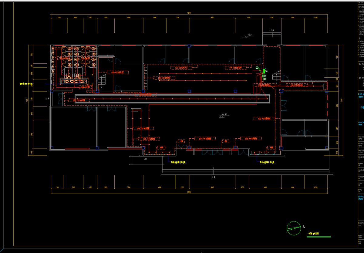 旅游中心电气排水施工图设计