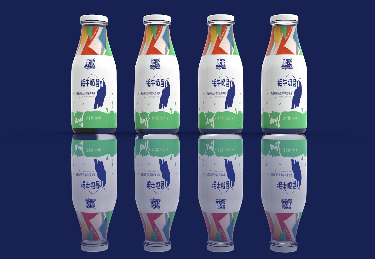 酸奶瓶包装设计