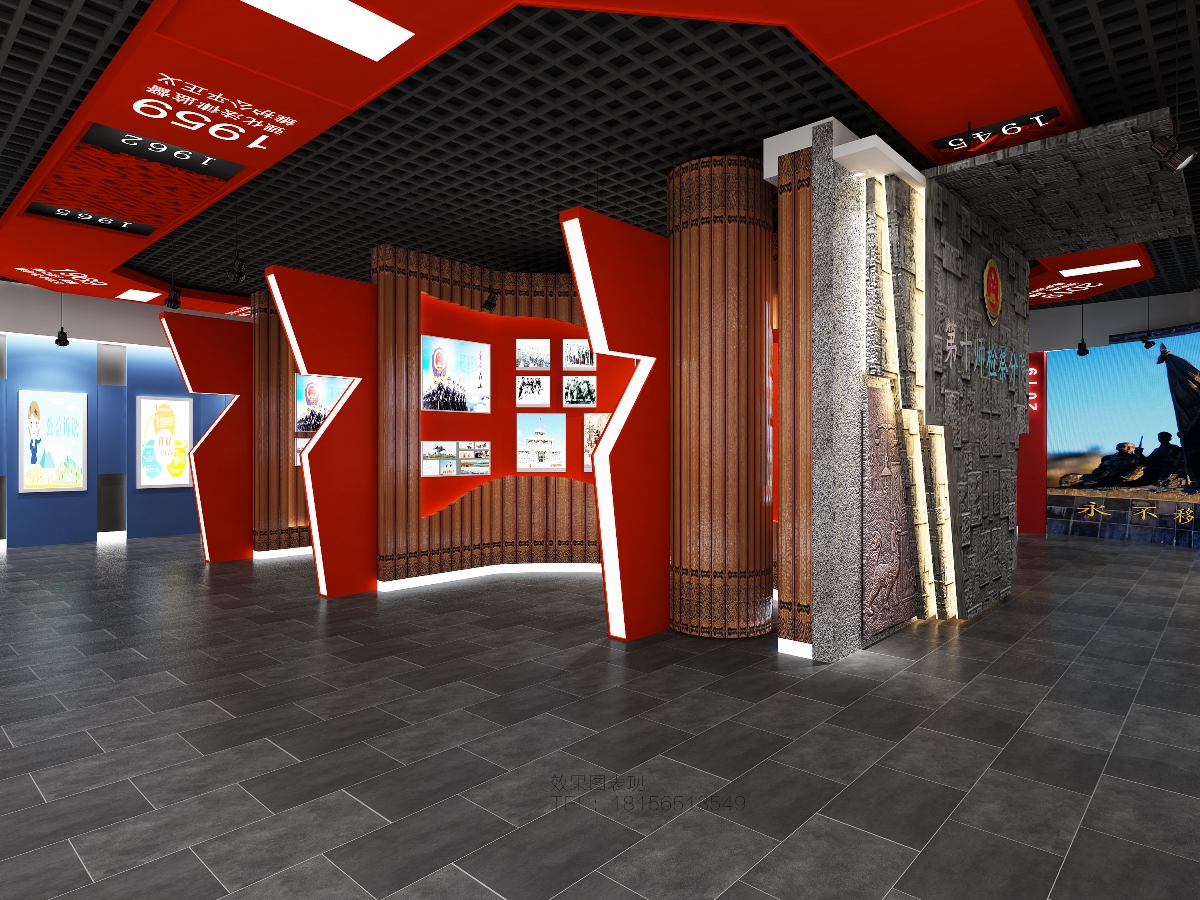 黨建展廳效果圖