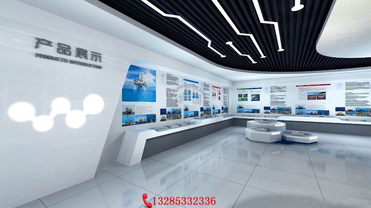 淄博科幻炫酷的企业展厅装修设计，将引领企业展厅装修进入新纪元