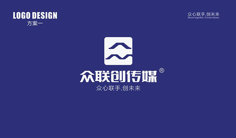 眾聯(lián)創(chuàng)傳媒公司品牌logo設計