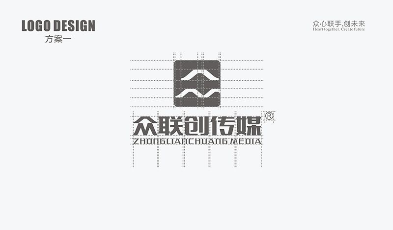 眾聯(lián)創(chuàng)傳媒公司品牌logo設計