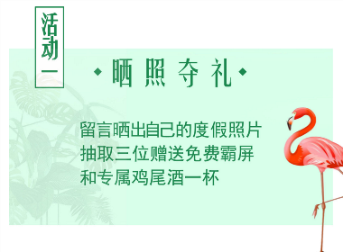 火烈鳥(niǎo)小清新段落框