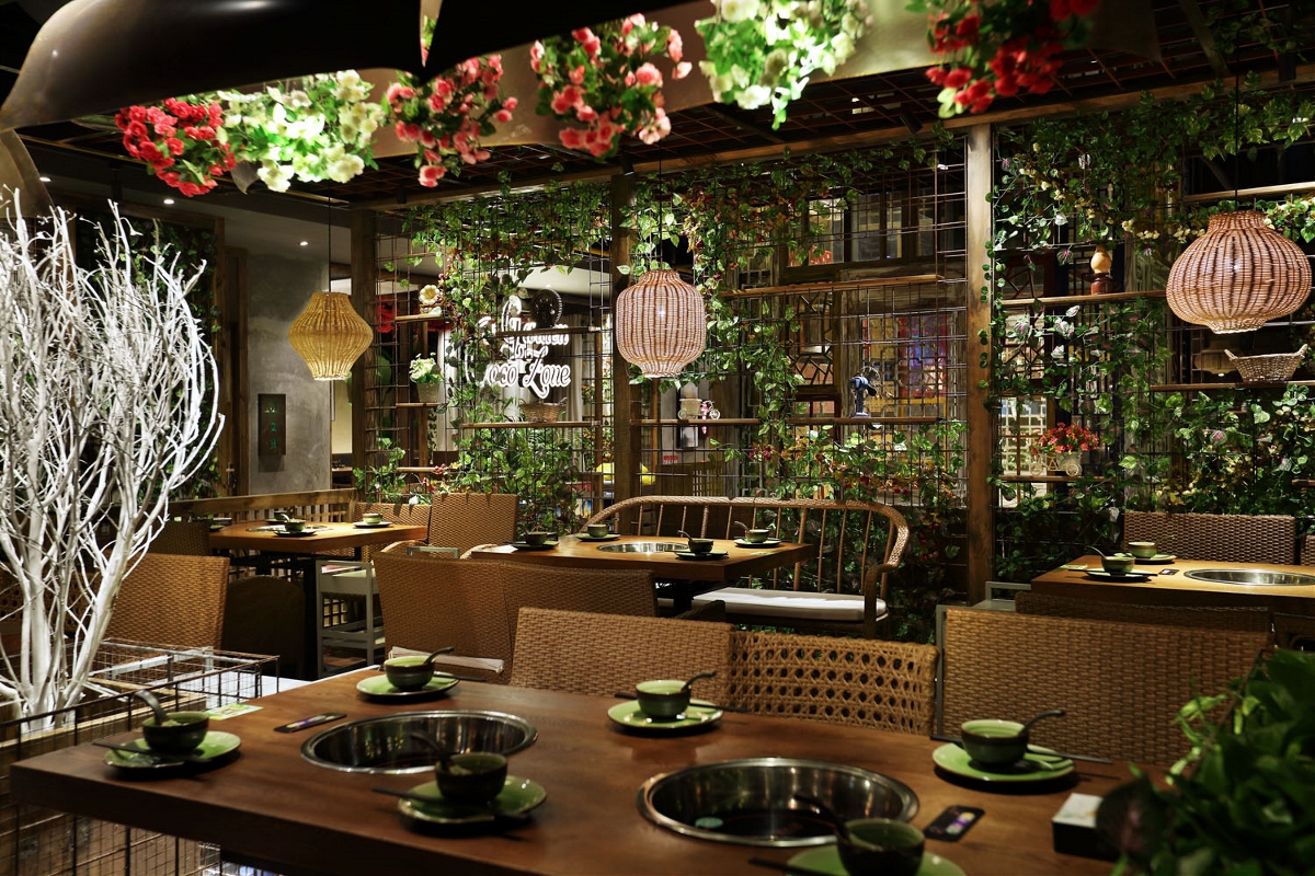 室内设计【艺鼎设计新作】浪漫的芭缇沁园，美味椰子鸡餐厅