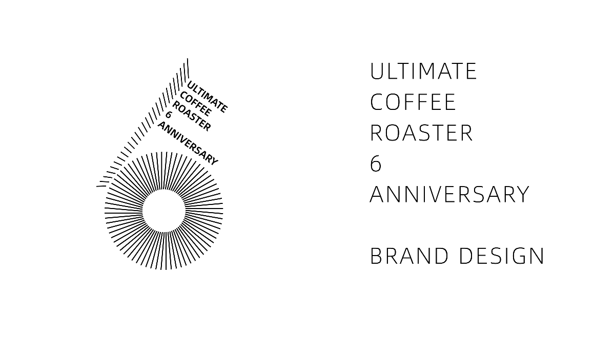 ultimate coffee roaster 6 anniversary  brand design