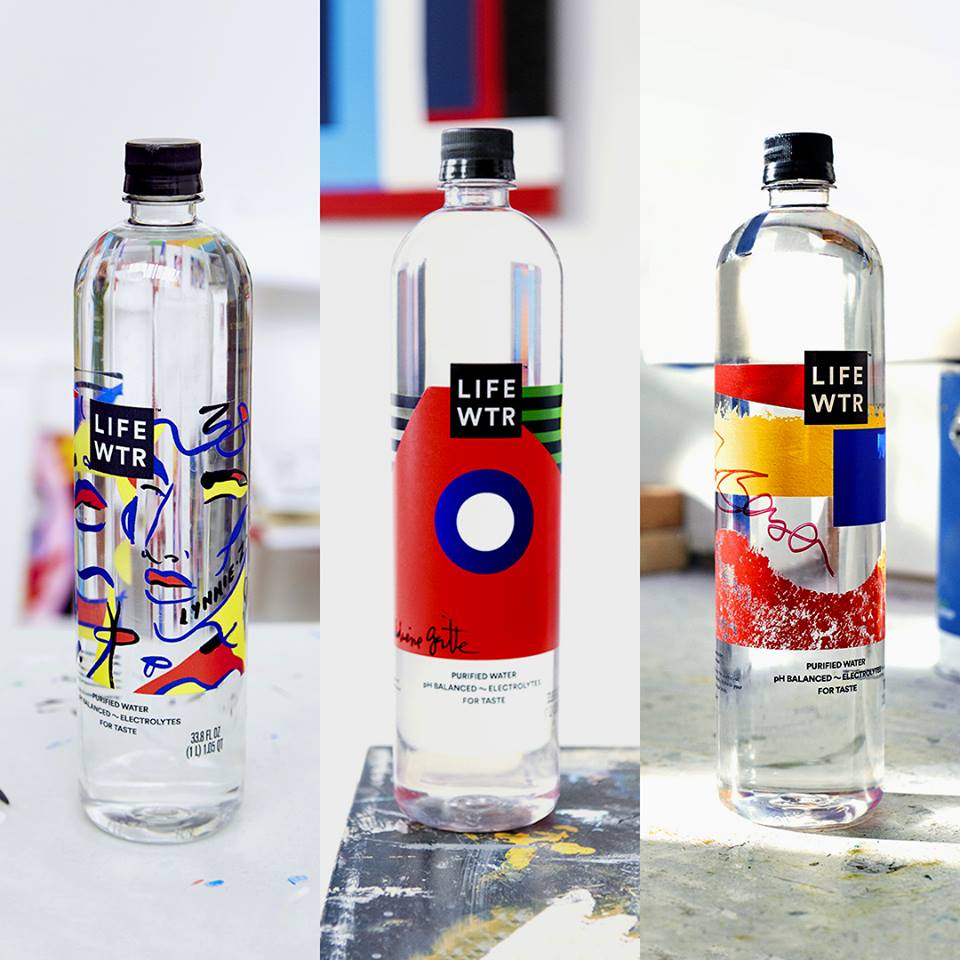 LIFE WTR 艺术型瓶贴纯净水包装设计