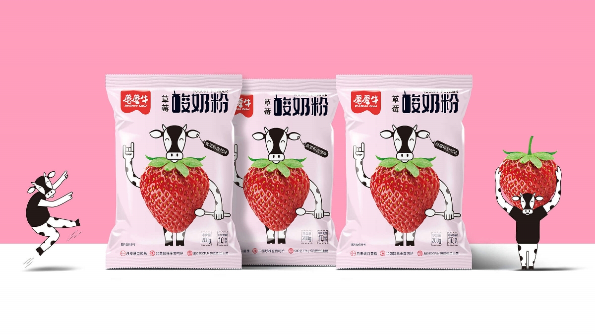 蘑蘑牛——酸奶粉包装设计