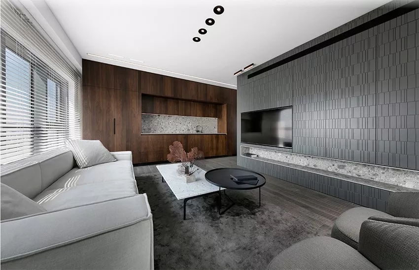 郑州80平单身男士公寓美巢全屋定制，个性张扬的设计