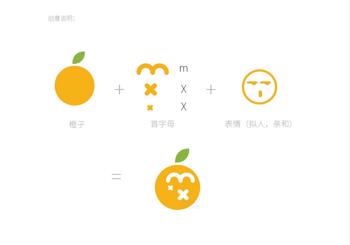 桔子柚子橙子水果企业店铺公司品牌特产LOGO标志字体商标设计