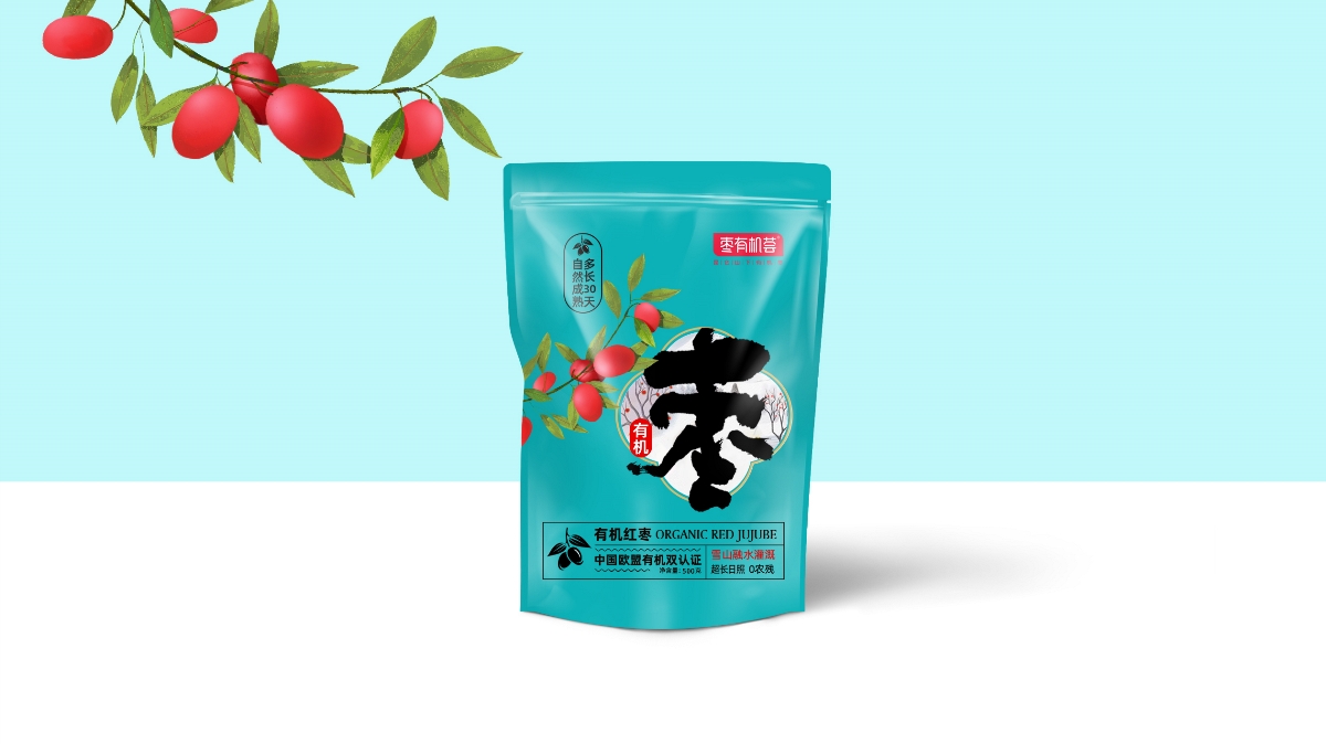 枣有机荟×贾颖——有机红枣包装设计