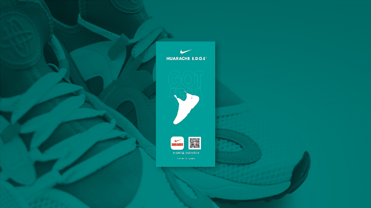 Nike Huarache E.D.G.E. 鞋履标签案例（非商用）