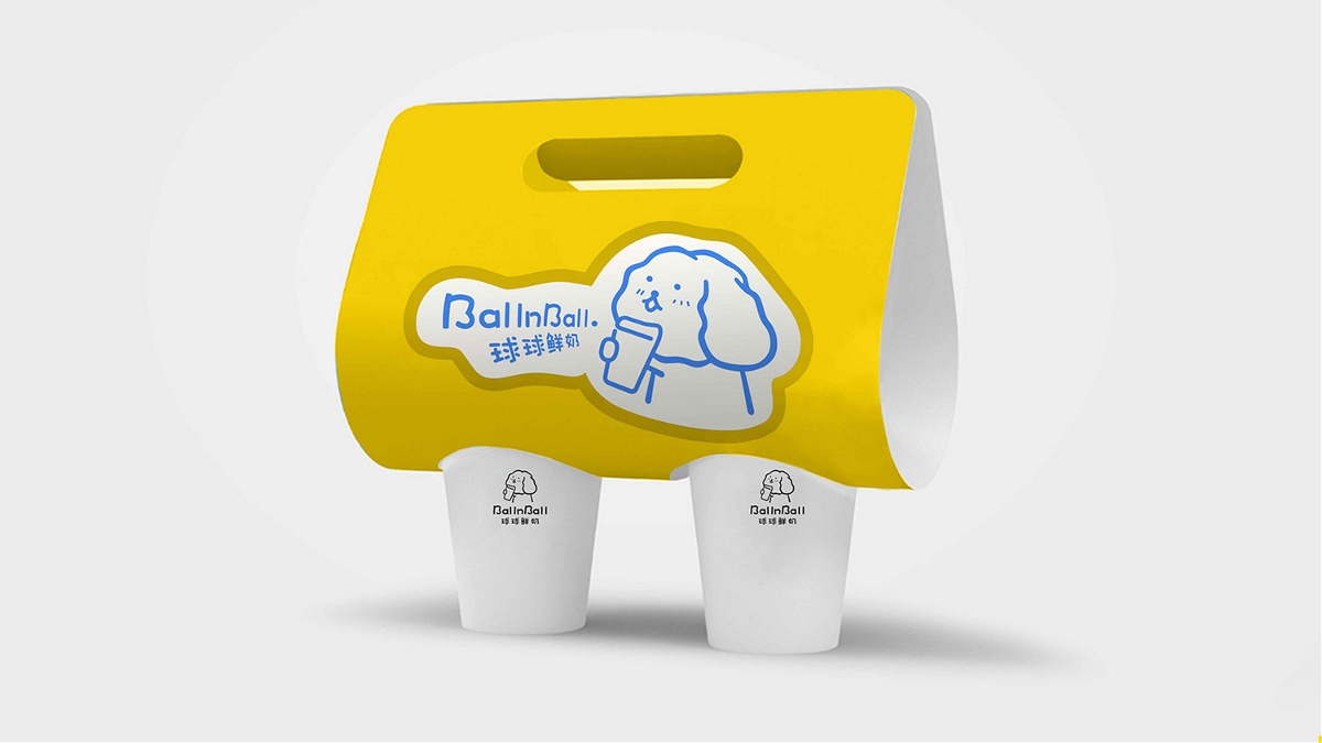 球球奶茶饮品牌设计