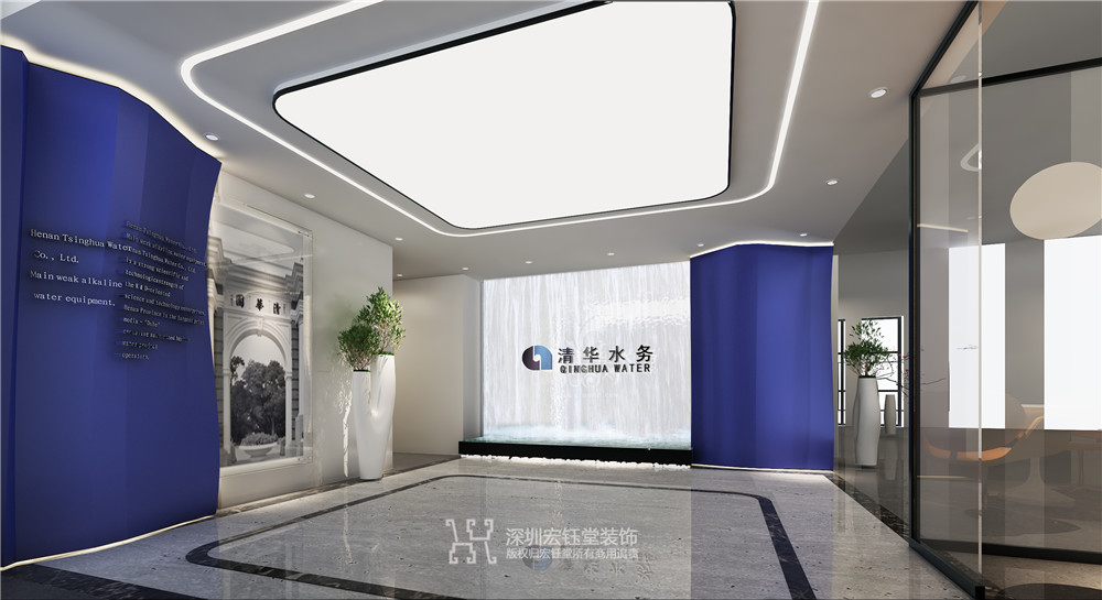 郑州知名办公楼装修公司-大型办公楼装修效果图